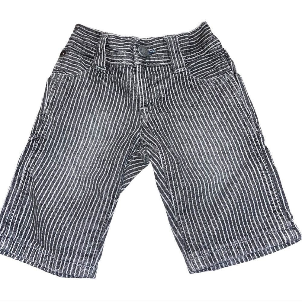 4/$25‎ - Baby Gap Dark Grey Denim Pinstripe Shorts